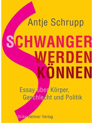 cover image of Schwangerwerdenkönnen